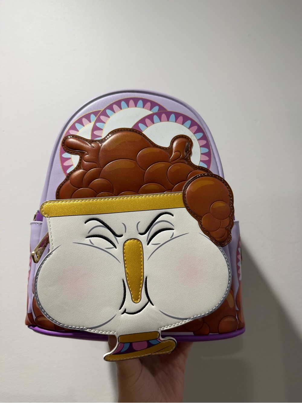 Disney Beauty and the Beast Mrs. Potts mini Loungefly backpack